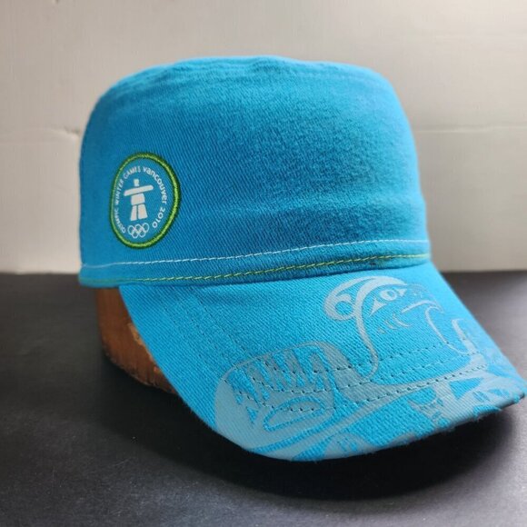 Olympic Vancouver 2010 Hat Cap Haida eagle on Brim, Haida Sun on Pocket - Picture 3 of 14